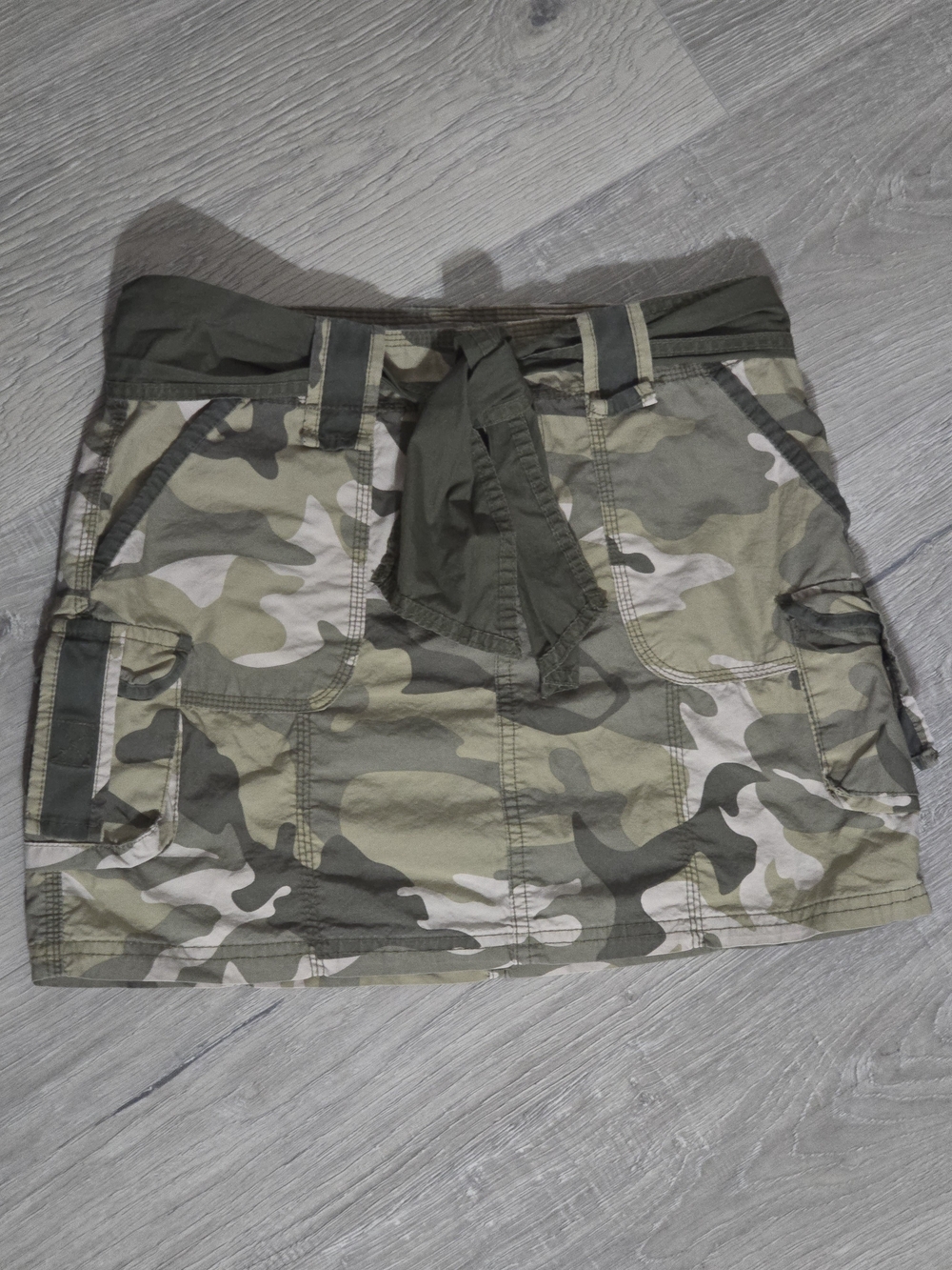 Mossimo Supply Co. Green Camouflage Mini Skirt